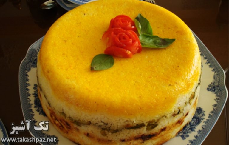 طرز تهیه شیرازی پلو قالبی