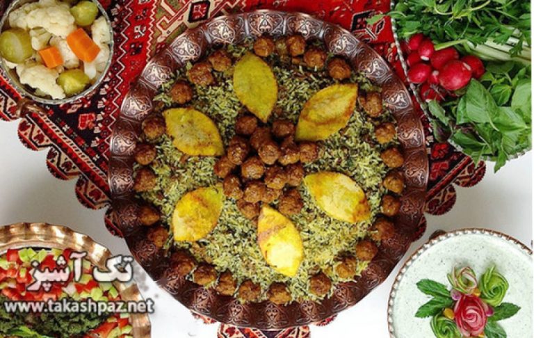 طرز تهیه کلم پلوی شیرازی