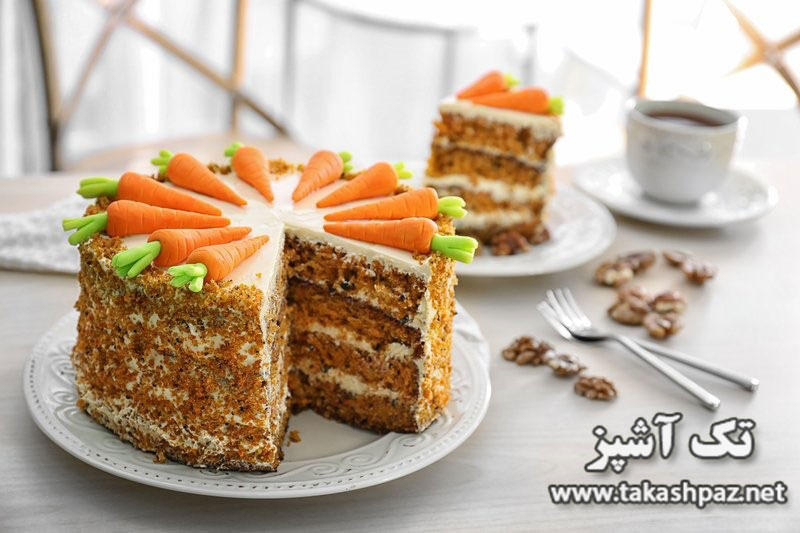 مواد لازم جهت تهیه سس روی کیک هویج