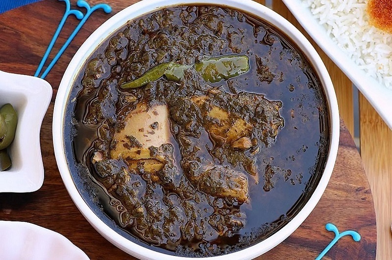 طرز تهیه قلیه ماهی با سبزی خشک
