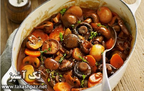طرز تهیه خورشت قارچ