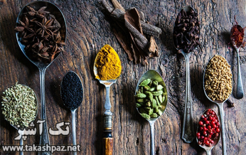 ادویه های مختلف برای غذا | مجله بانوان تک آشپز