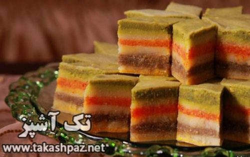 طرز تهیه باقلوا سه رنگ | مجله شیرینی پزی تک آشپز