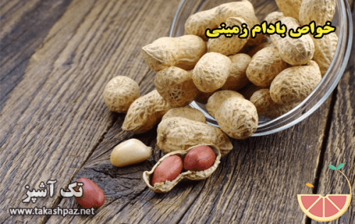 خواص بادام زمینی| میوه درمانی | تک آشپز