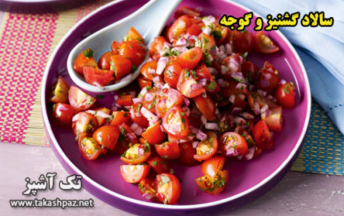 طرز تهیه سالاد گشنیز و گوجه - مجله تک آشپز