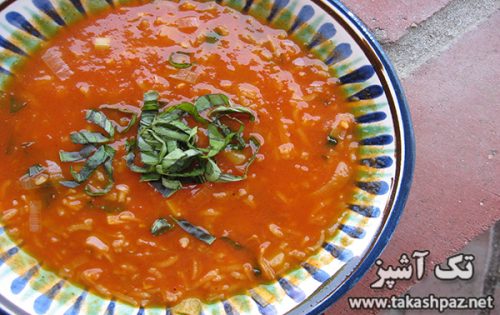 طرز تهیه سوپ گوجه فرنگی با ماهی - مجله تک آشپز