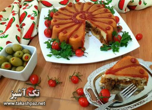 طرز تهیه کیک گوشت - مجله تک آشپز