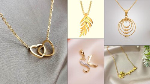 انواع مدل های جدید پلاک طلا ظریف و سبک