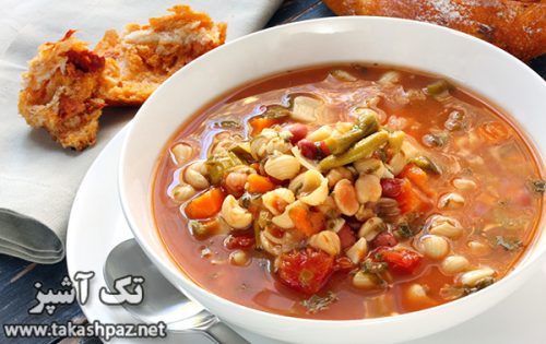 طرز تهیه سوپ ماکارونی - مجله تک آشپز